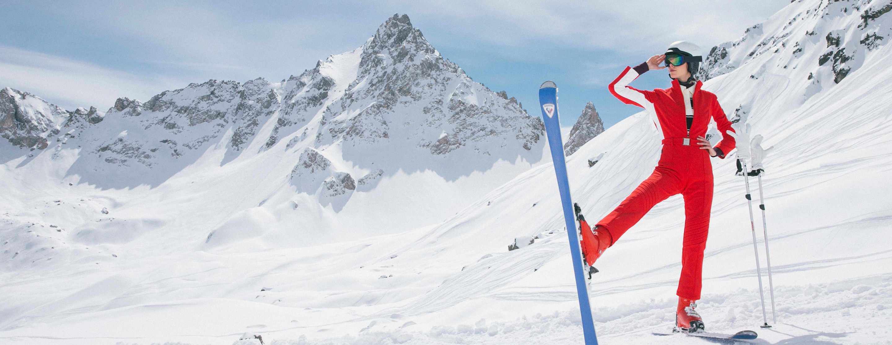 APG - Ski blue, white and red