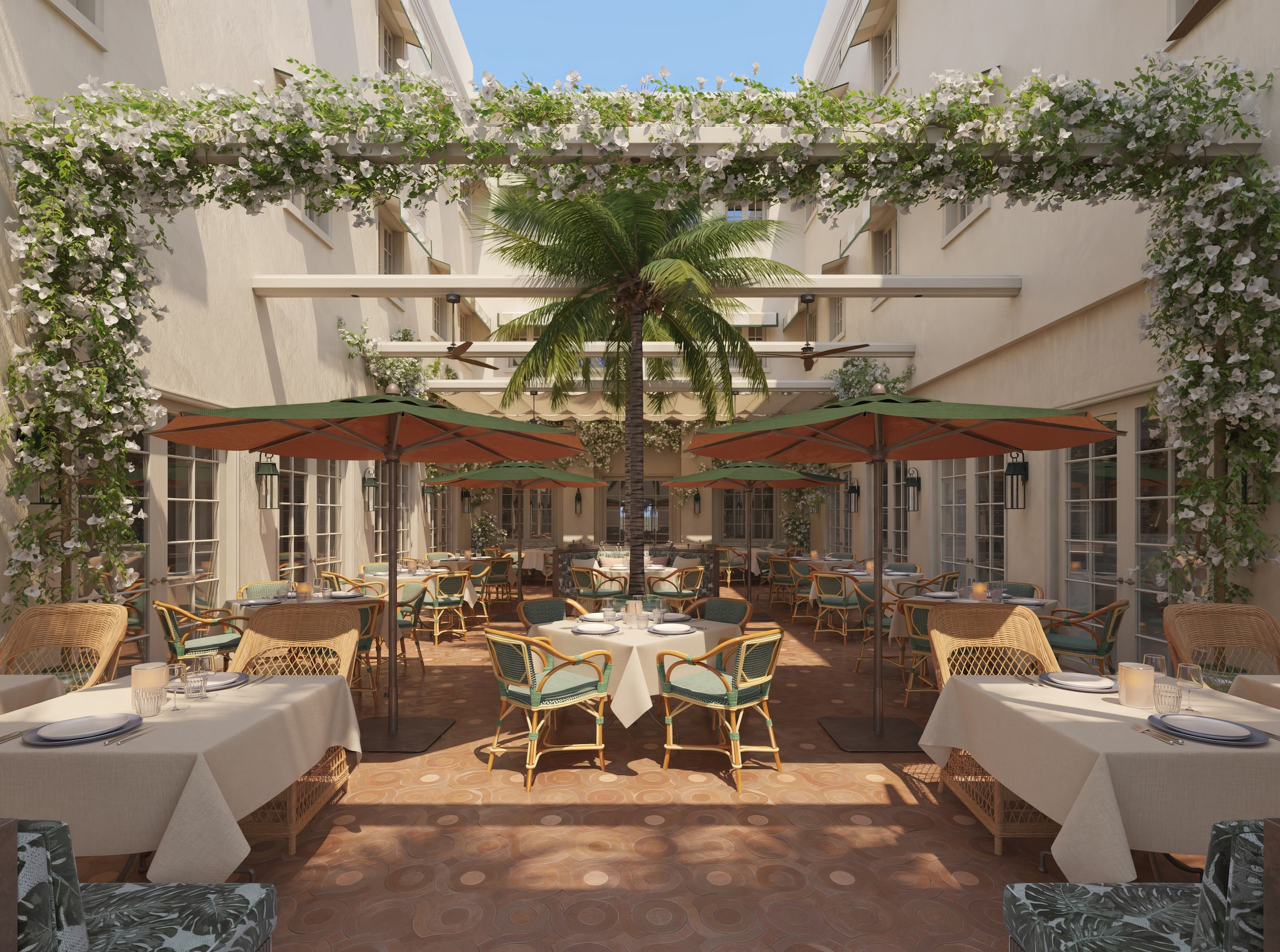VNT - Courtyard - Restaurant